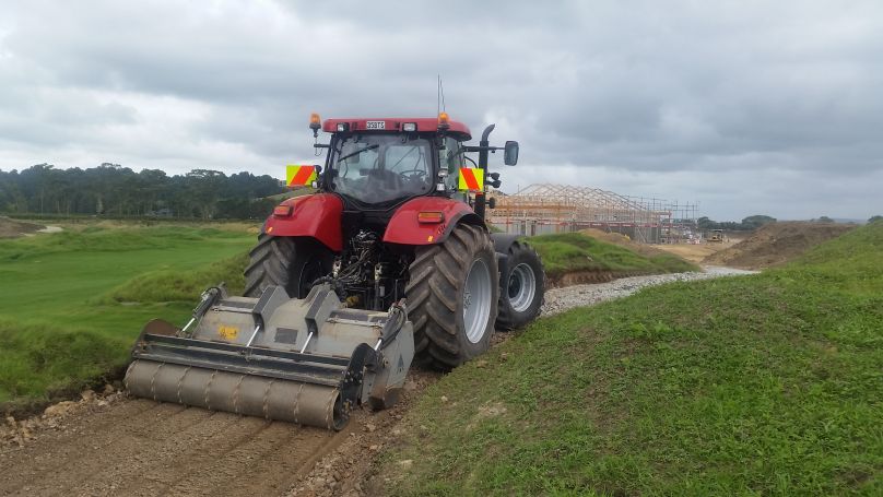 Case IH Puma 215 with aerator