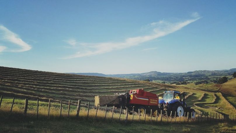 New Holland Baling Hay