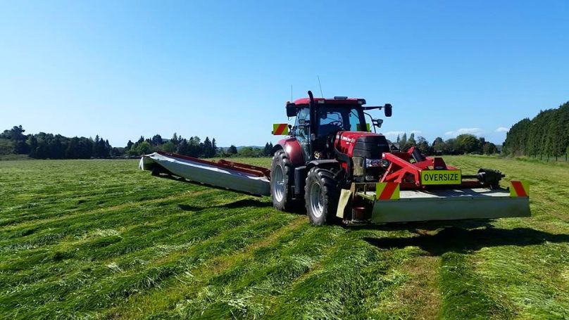 Case IH Puma with mower